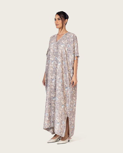 Gray Loose Everyday Kaftan - Noētic