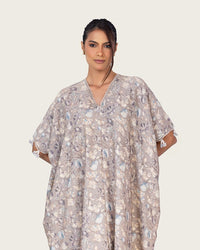 Gray Loose Everyday Kaftan - Noētic