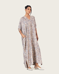 Gray Loose Everyday Kaftan - Noētic