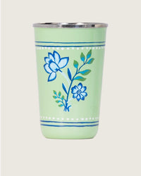 Hand-Painted Blue Meadow Tumbler 4 Piece Set - Noētic