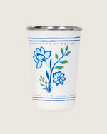 Hand-Painted Blue Meadow Tumbler 4 Piece Set - Noētic