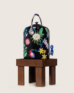 Hand-Painted Folk Floral Urn and Stool Set - 15 liters - Noētic
