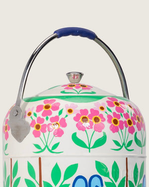 Hand-Painted Garden Urn and Stool Set - 15 liters - Noētic