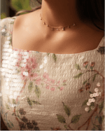 Ivory Floral Sequin Maxi Dress - Noētic