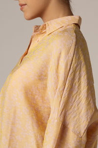 Jaquard Oversized Shirt with Shimmery Effect - Noētic