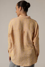 Jaquard Oversized Shirt with Shimmery Effect - Noētic