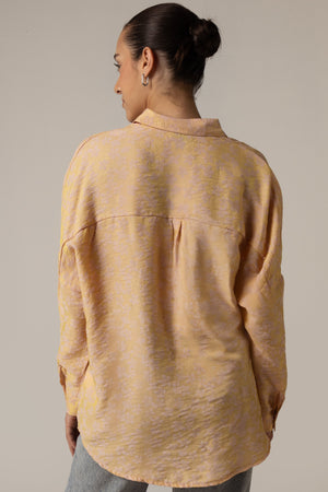 Jaquard Oversized Shirt with Shimmery Effect - Noētic