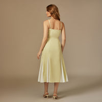 Lemon Yellow Reef Linen Dress - Noētic