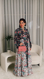 Loose Floral Cotton Dress with Tassels - Noētic