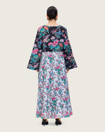 Loose Floral Cotton Dress with Tassels - Noētic