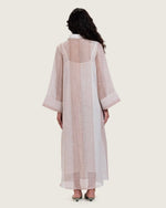 Maxi Shirt Dress with Handcrafted Floral Embroidery - Noētic