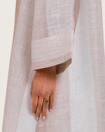 Maxi Shirt Dress with Handcrafted Floral Embroidery - Noētic