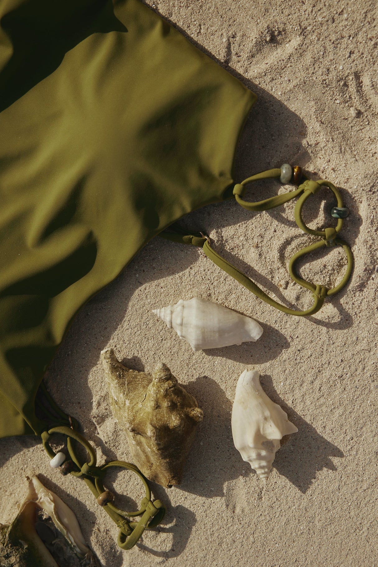 Olive Glow one-piece Swim Dress - Noētic