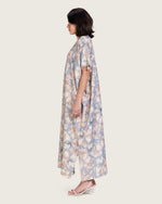 Pastel Blue-Pink Loose Everyday Kaftan - Noētic
