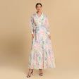 Pastel Floral Chiffon wrap Dress - Noētic