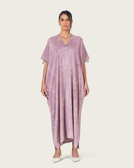 Pastel purple Loose Everyday Kaftan - Noētic