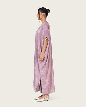 Pastel purple Loose Everyday Kaftan - Noētic