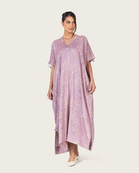 Pastel purple Loose Everyday Kaftan - Noētic