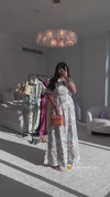 Soft Linen Vibrant Printed Dress – Modest & Light Summer Wear