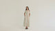Striped Floral Linen Dress