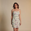Butterfly Garden One-Piece Strapless Swim Dress