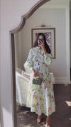 Floral Poplin Shirt Dress with Belt