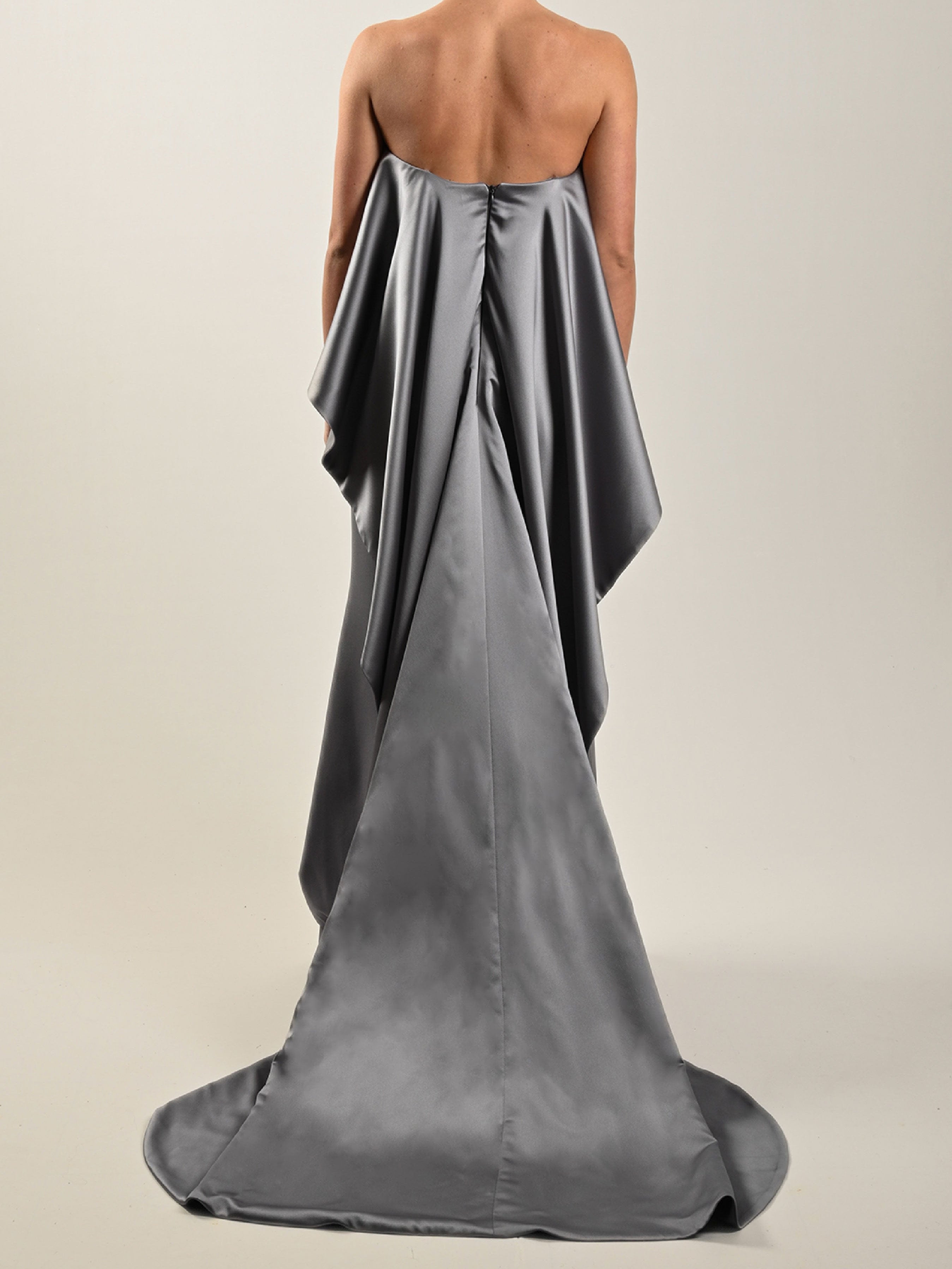 classy grey dress Elegant Grey Sequin and Feather Dress