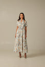 Soft Linen Vibrant Printed Dress – Modest & Light Summer Wear - Noētic