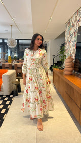 Timeless Modest Floral Printed Dress