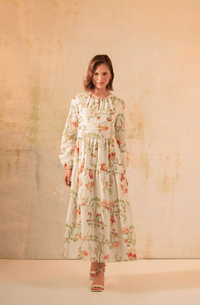 Timeless Modest Floral Printed Dress - Noētic