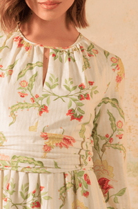 Timeless Modest Floral Printed Dress - Noētic