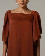 Tonal Embroidered Maxi Dress - Noētic