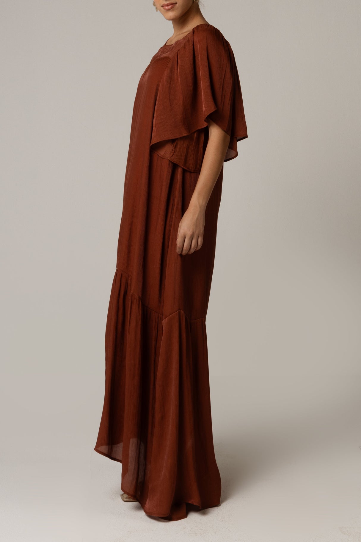 Tonal Embroidered Maxi Dress - Noētic