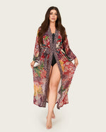 Tropical Bloom Chiffon Wrap Cover-Up Dress - Noētic
