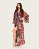 Tropical Bloom Chiffon Wrap Cover-Up Dress - Noētic