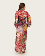 Tropical Bloom Chiffon Wrap Cover-Up Dress - Noētic