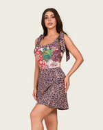 Tropical Leopard Swimsuit Set with Skirt Cover-Up - Noētic