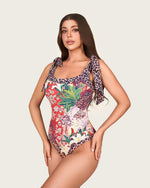 Tropical Leopard Swimsuit Set with Skirt Cover-Up - Noētic