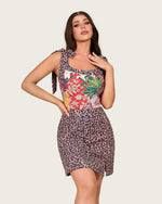 Tropical Leopard Swimsuit Set with Skirt Cover-Up - Noētic