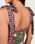 Tropical Leopard Swimsuit Set with Skirt Cover-Up - Noētic