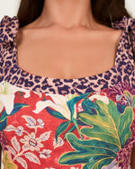 Tropical Leopard Swimsuit Set with Skirt Cover-Up - Noētic