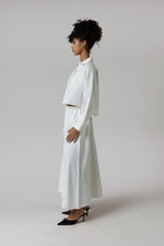 Twill Shirt & Skirt Set - White - Noētic