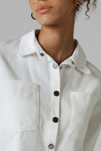 Twill Shirt & Skirt Set - White - Noētic