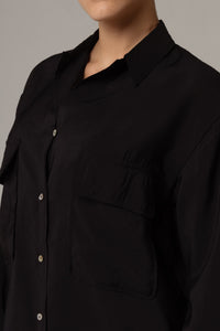 Utility Pocket Shirt - Black - Noētic