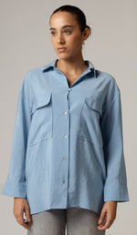 Utility Pocket Shirt - Blue - Noētic